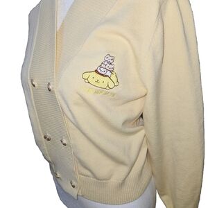 Pompompurin Cardigan with Cute Embroidery